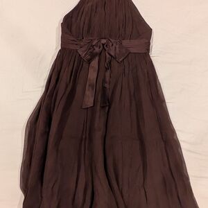 Maggy London Chocolate Silk Dress